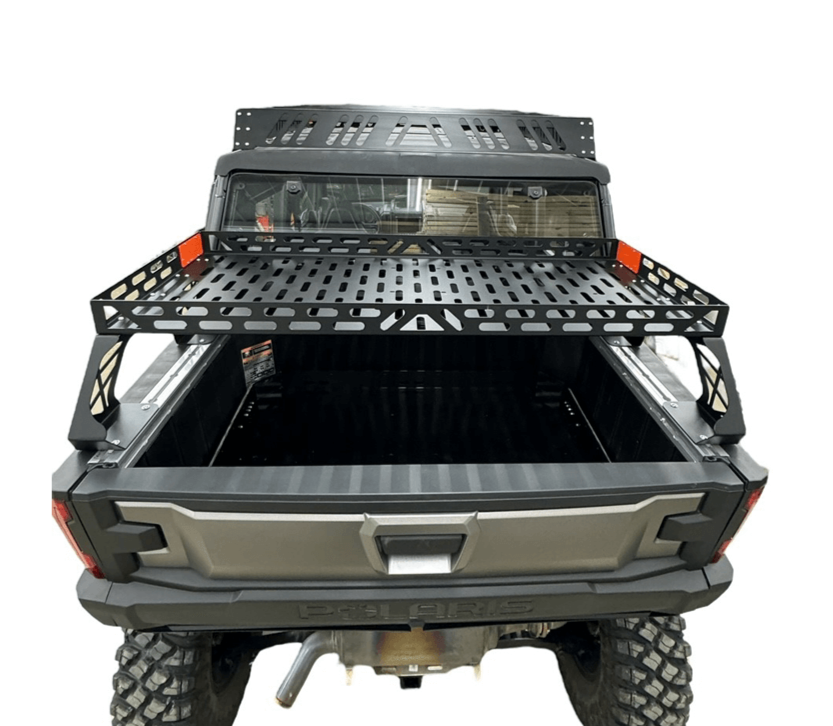 Polaris Xpedition Short Headache Rack 3/4 Rack by AJK Offroad Back View