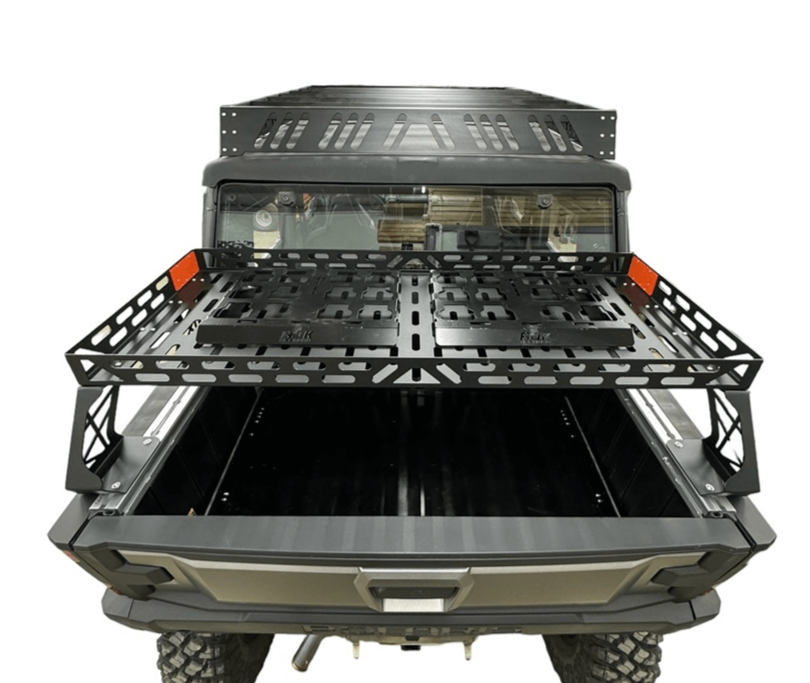 Polaris Xpedition Short Headache Rack 3/4 Rack by AJK Offroad Back Top View 