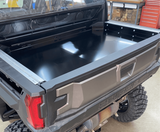 Polaris Xpedition Bed Tray by AJK Offroad Left Angle View Mounted Lower with Tailgate Closed  