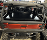 Polaris Xpedition Bed Tray by AJK Offroad  Semi-Close Up of Back with Closed Tailgate
