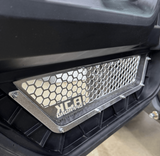 Polaris Xpedition Vented Lower Doors Inserts by AJK Offroad Side Close Up of Raw Aluminum Vents