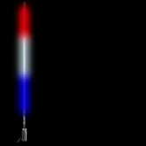 Red/White/Blue Hyper LED Lighted Whip (Single) 5150 Whips