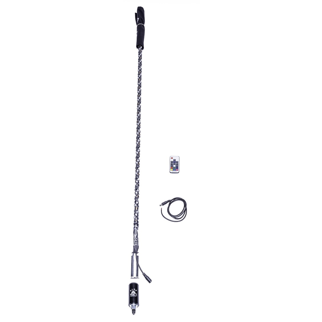 Remote LED Lighted Whip with Mount (Single) 5150 Whips