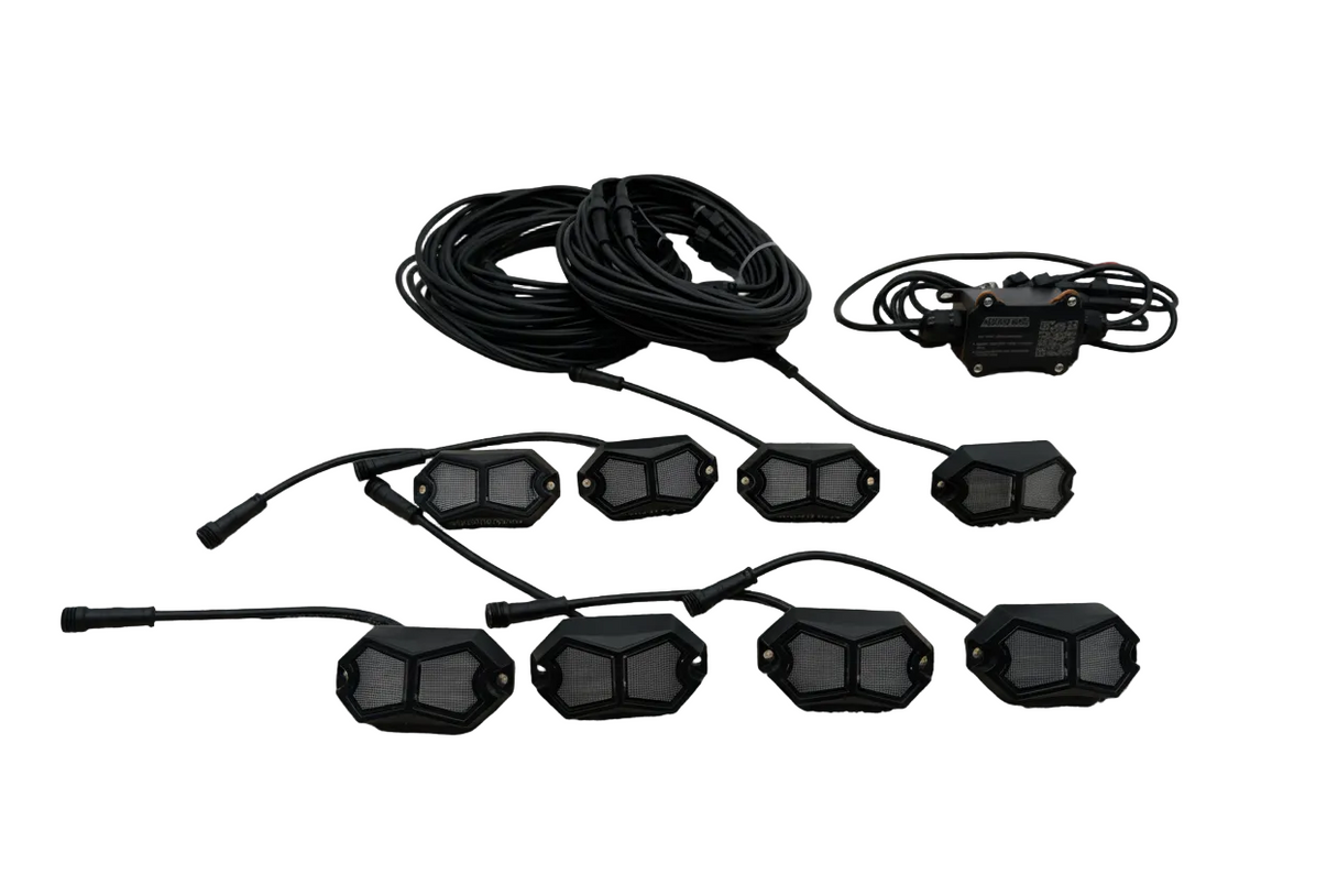 Rosewell X-1 Rock Light Kit (8-Pack) Marshin Whips
