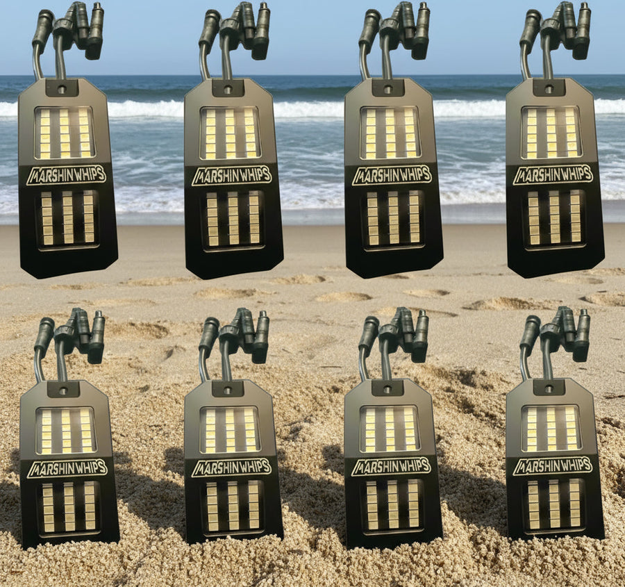 Rosewell X-2 Billet Rock Light Kit (8-Pack) Marshin Whips