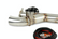 Polaris RZR Turbo Side Piece Header Pipe with Electronic Cutout