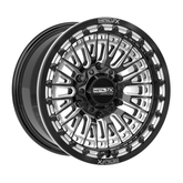 Slayer 6R UTV Beadlock Wheel (Gloss Black Contrast Cut) Metal FX Offroad