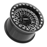 Slayer 6R UTV Beadlock Wheel (Gloss Black Contrast Cut) Metal FX Offroad