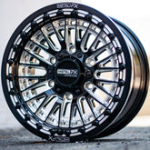 Slayer 6R UTV Beadlock Wheel (Gloss Black Contrast Cut) Metal FX Offroad