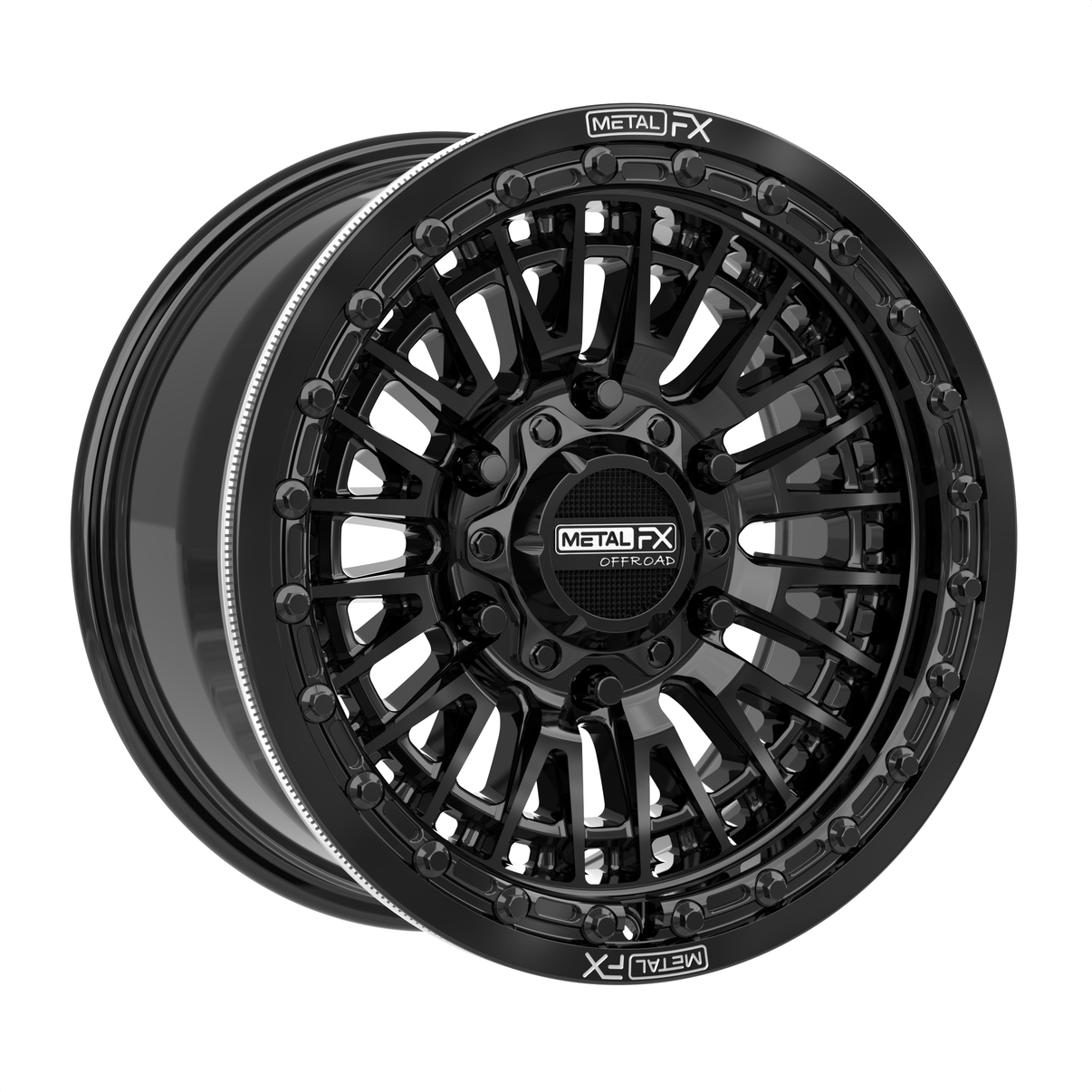 Slayer 6R UTV Beadlock Wheel (Gloss Black) Metal FX Offroad