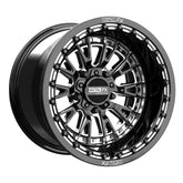 Slayer R UTV Beadlock Wheel (Gloss Black Contrast Cut) Metal FX Offroad