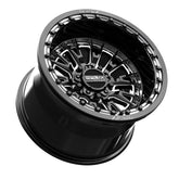 Slayer R UTV Beadlock Wheel (Gloss Black Contrast Cut) Metal FX Offroad