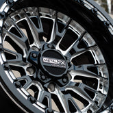 Slayer R UTV Beadlock Wheel (Gloss Black Contrast Cut) Metal FX Offroad