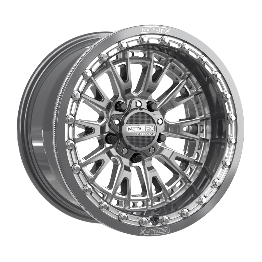 Slayer R UTV Beadlock Wheel (Gunmetal Contrast Cut) Metal FX Offroad