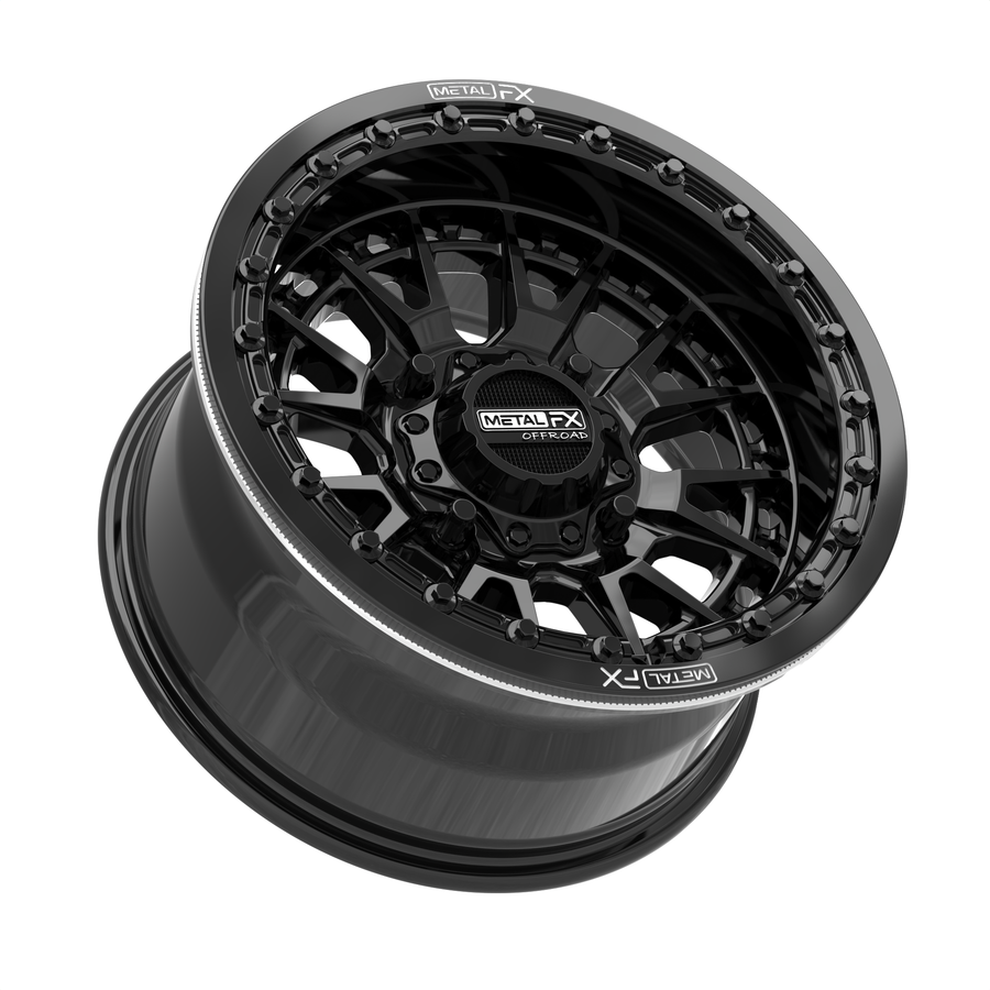 Slayer UTV Beadlock Wheel (Gloss Black) Metal FX Offroad