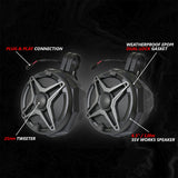 2024-2025 Can-Am® Maverick R, Phase-4 A-Spec 800watt 5-Speaker System