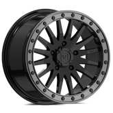 V06 Beadlock Gloss Black Wheel (15x8 +40mm 5x114.3)
