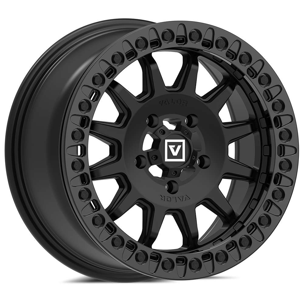 V09 UTV Satin Black Beadlock Wheel (15x7 40mm 5x114.3) Valor Offroad