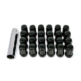 12x1.5 UTV Wheels Black Lug Nut Kit (6-Lug)