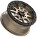 V15 Beadlock Satin Bronze Milled Wheel (15x7 +45mm 5x114.3)