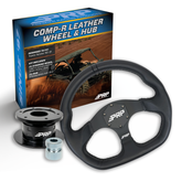 Yamaha UTV D-Shape Leather Steering Wheel Kit with Hub PRP