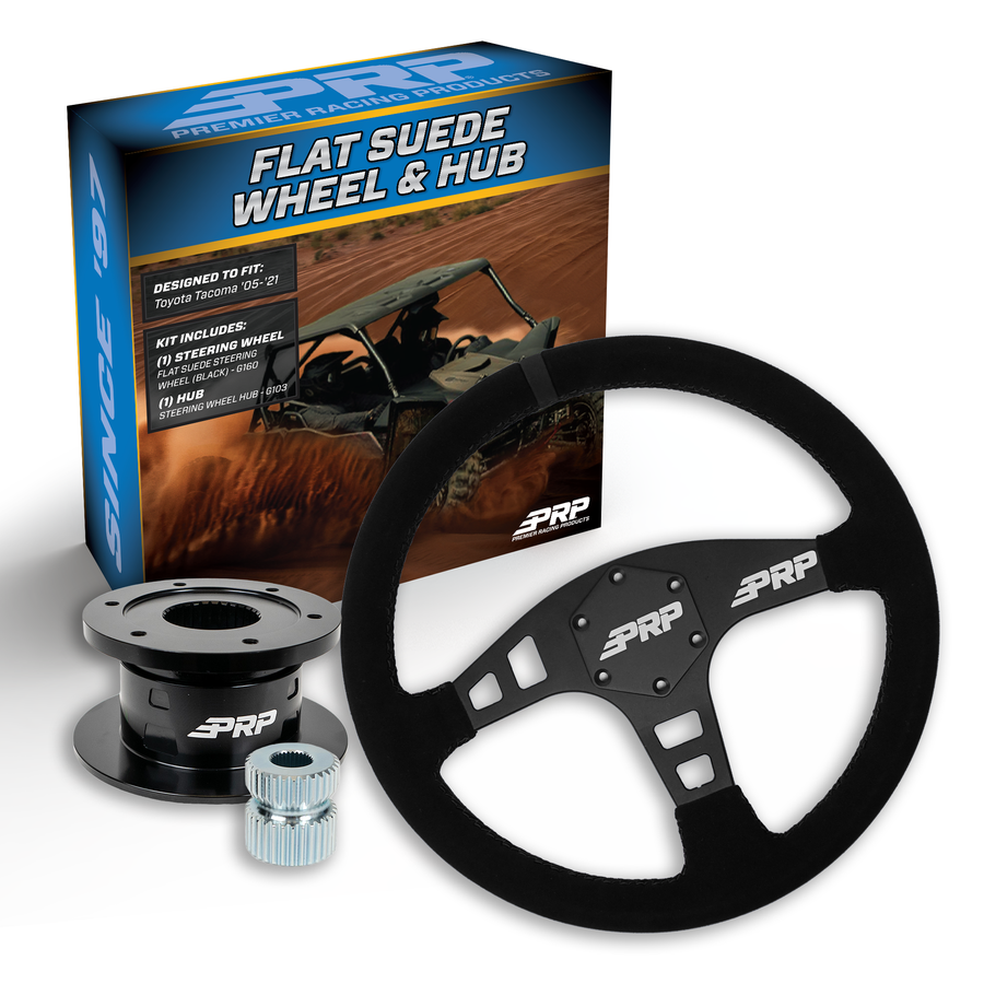 Yamaha UTV Flat Suede Steering Wheel Kit with Hub PRP