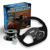 Yamaha UTV Heated D-Shape Suede Steering Wheel Kit with Hub PRP