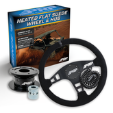 Yamaha UTV Heated Flat Suede Steering Wheel Kit with Hub PRP