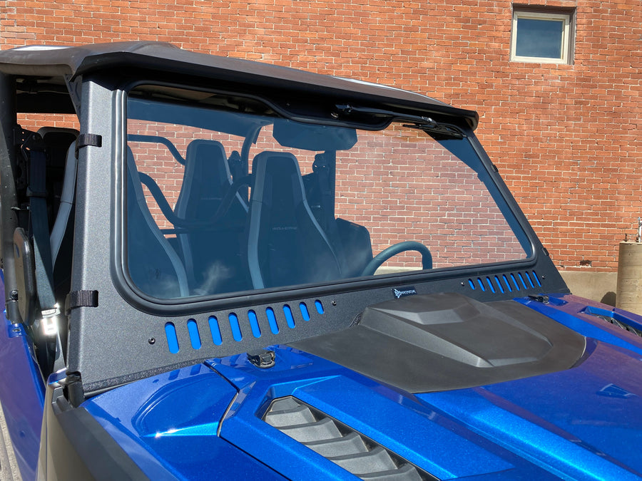Yamaha Wolverine RMAX Vented Glass Windshield Bent Metal Off-Road