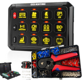 12-Gang Switch Panel with RGB & Remote Control Bluetooth App