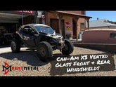 Can-Am Maverick X3 Non-Vented Glass Windshield 2.0 Bent Metal Off-Road