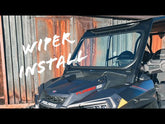 Polaris RZR Turbo S Vented Glass Windshield Bent Metal Off-Road