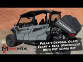 Polaris General Vented Glass Windshield 2.0 Bent Metal Off-Road