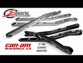 Can-Am Maverick X3 72" High Clearance Radius Rods (Black)