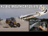 Can-Am Maverick X3 Big Mouth Cat Delete Bypass Mid Race Exhaust Pipe RPM Powersports