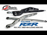 Polaris RZR Pro R / Pro S / Turbo R High Clearance Radius Rods (Black) Elektric Offroad