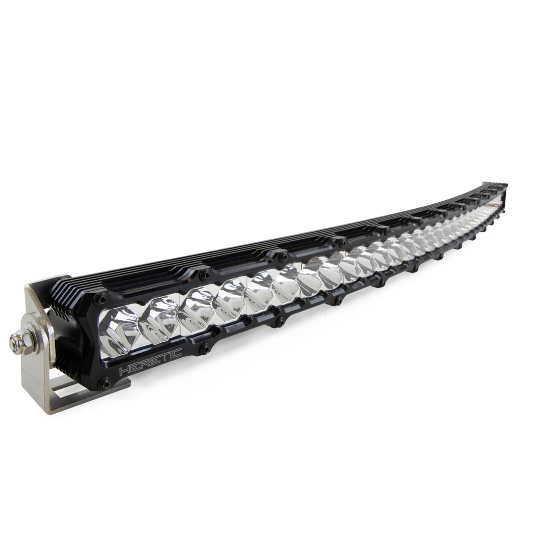 Heretic 6 Series Light Bar - 30 Inch Curved showing a sleek, precision bent design ideal for off-road vehicles and UTV Pros.