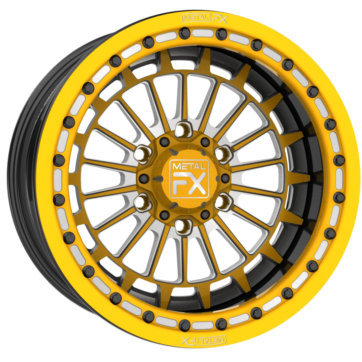 Delta 6R 17" Forged 3-Piece Beadlock Wheel Metal FX Offroad