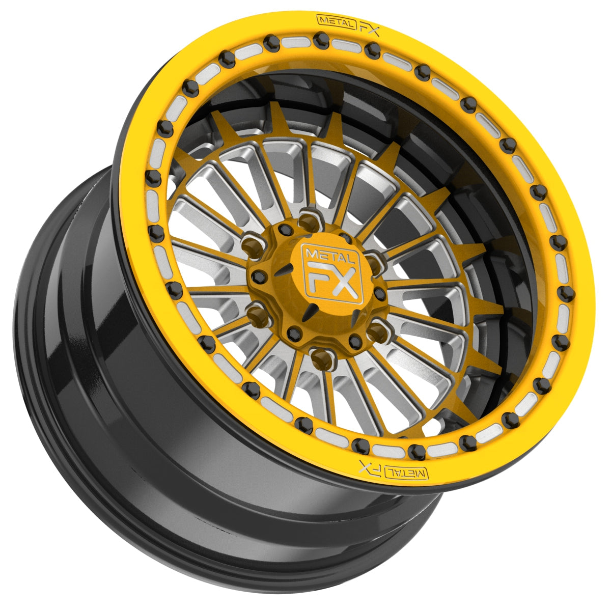 Delta 6R 17" Forged 3-Piece Beadlock Wheel Metal FX Offroad