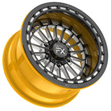 17" Delta 6R | Forged 3-Piece | Beadlock UTV wheel from Metal FX Offroad, designed for style and performance.