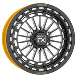 17" Delta 6R | Forged 3-Piece | Beadlock UTV wheel from Metal FX with unique design for off-road performance.