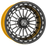 17" Delta 6R | Forged 3-Piece | Beadlock wheel by Metal FX, designed for UTVs and off-road performance.