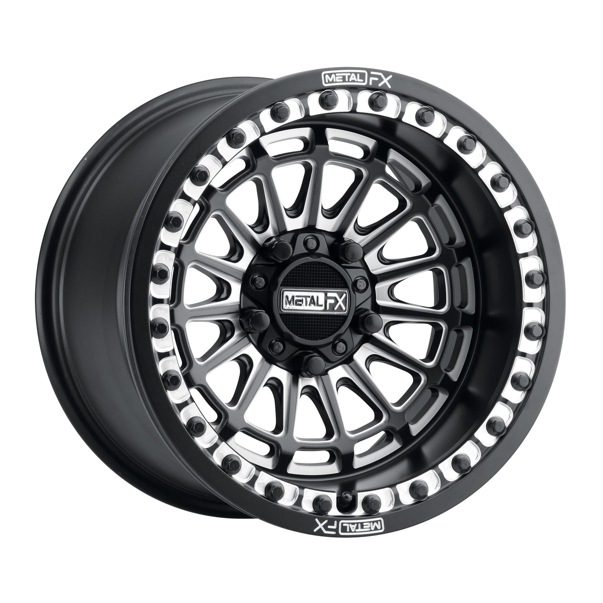 Delta R Beadlock Wheel (Satin Black Contrast Cut) Metal FX Offroad