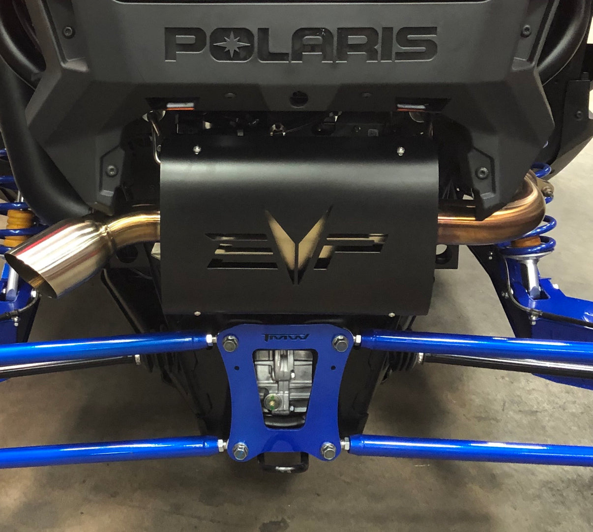 PRO XP Magnum Exhaust installed on a Polaris UTV showcasing premium craftsmanship and performance upgrades.