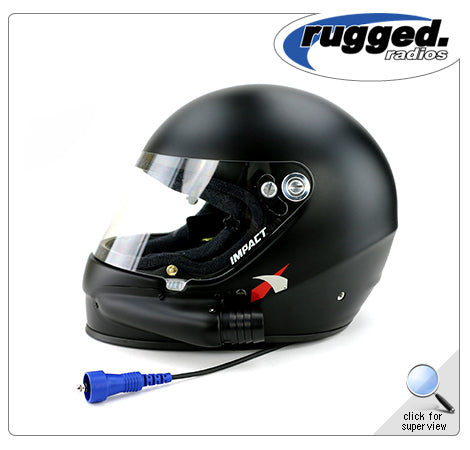 Impact 1320 Side Air Helmet with Wired Helmet Kit for off-road racing and UTV tuning.