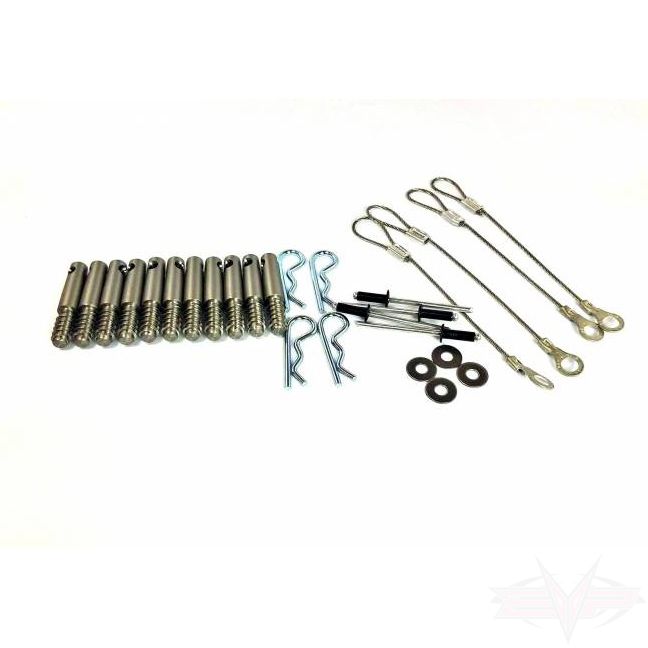 CAN AM MAVERICK X3 CLUTCH COVER QUICK DISCONNECT pin/lanyard kit for tool-less removal of clutch cover.