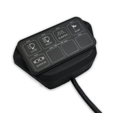 Switch-Pro Steering Wheel Mount for Maverick R Switch Panel with five control buttons for UTVs.
