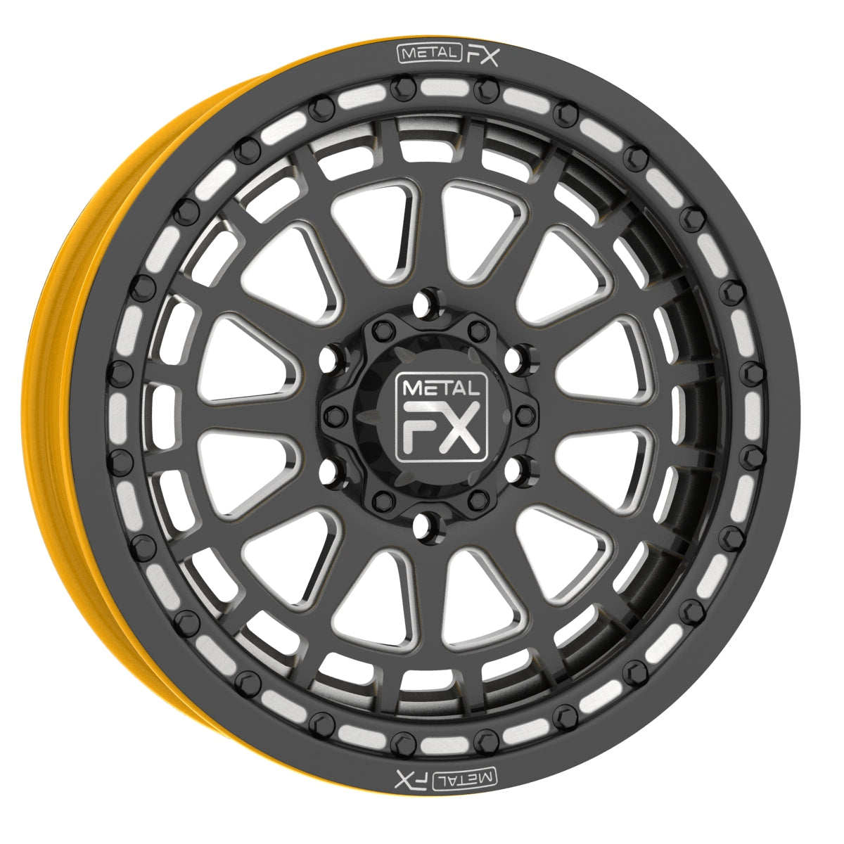 17" Outlaw 6R | Forged 3-Piece | Beadlock wheel from Metal FX | customizable UTV wheel for off-road performance.