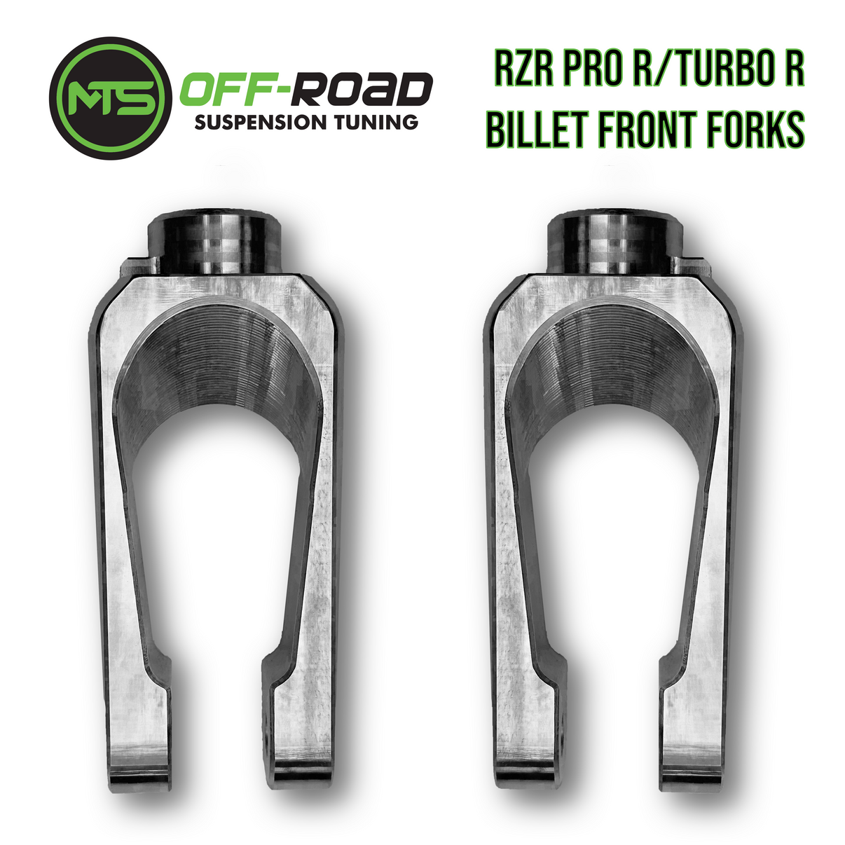Polaris RZR Pro R/Turbo R Billet Front Shock Forks - Set of 2 for suspension tuning and off-road upgrades.