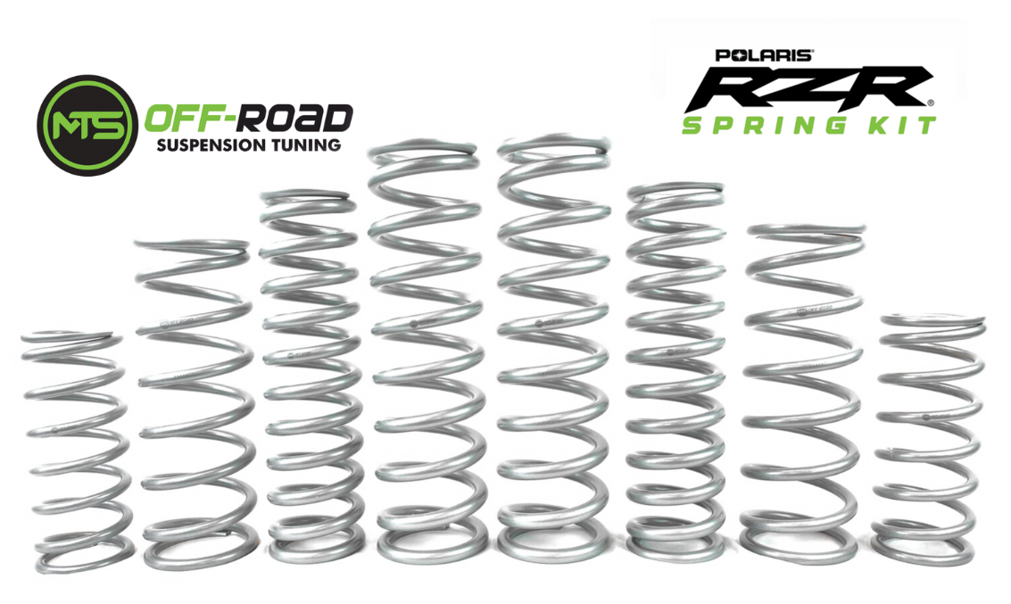 MTS Offroad Polaris XPEDITION Spring Kit showcasing high-quality suspension springs for UTV tuning and off-road performance.